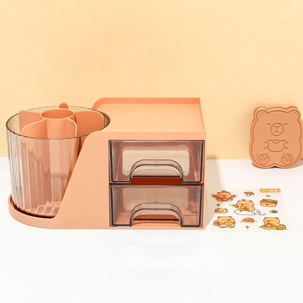 Household Capibara Stationary Organizer Sturdy Cosmetic Storage Boxes  Storage Supplies