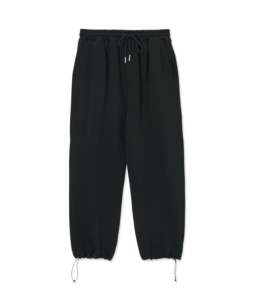AOTT One-Pleat Balloon Fit Sweat String Pants Black