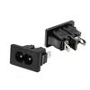 inlet plug connector AC Power Socket 250V red lamp rocker Switch 10A fuse female rewirable power connector plug