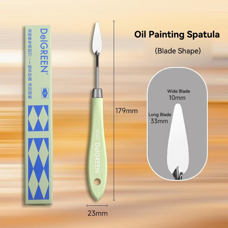 

1PC Artist Stainless Steel Palette Knife for Color Mixing Spreading Art Acrylic Gouache Canvas Painting Tool Oil Painting Knives