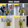 Premium Gold Combination Padlocks 10000 Code Option Waterproofed Anti Pick Resistant Heavyweights Security Lock