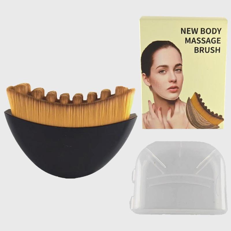Portable Lymphatic Contour Face Brush Contoured Lymphatic Massage Tool Fits Skin Contours Detox Relaxation Face Sculpting Device