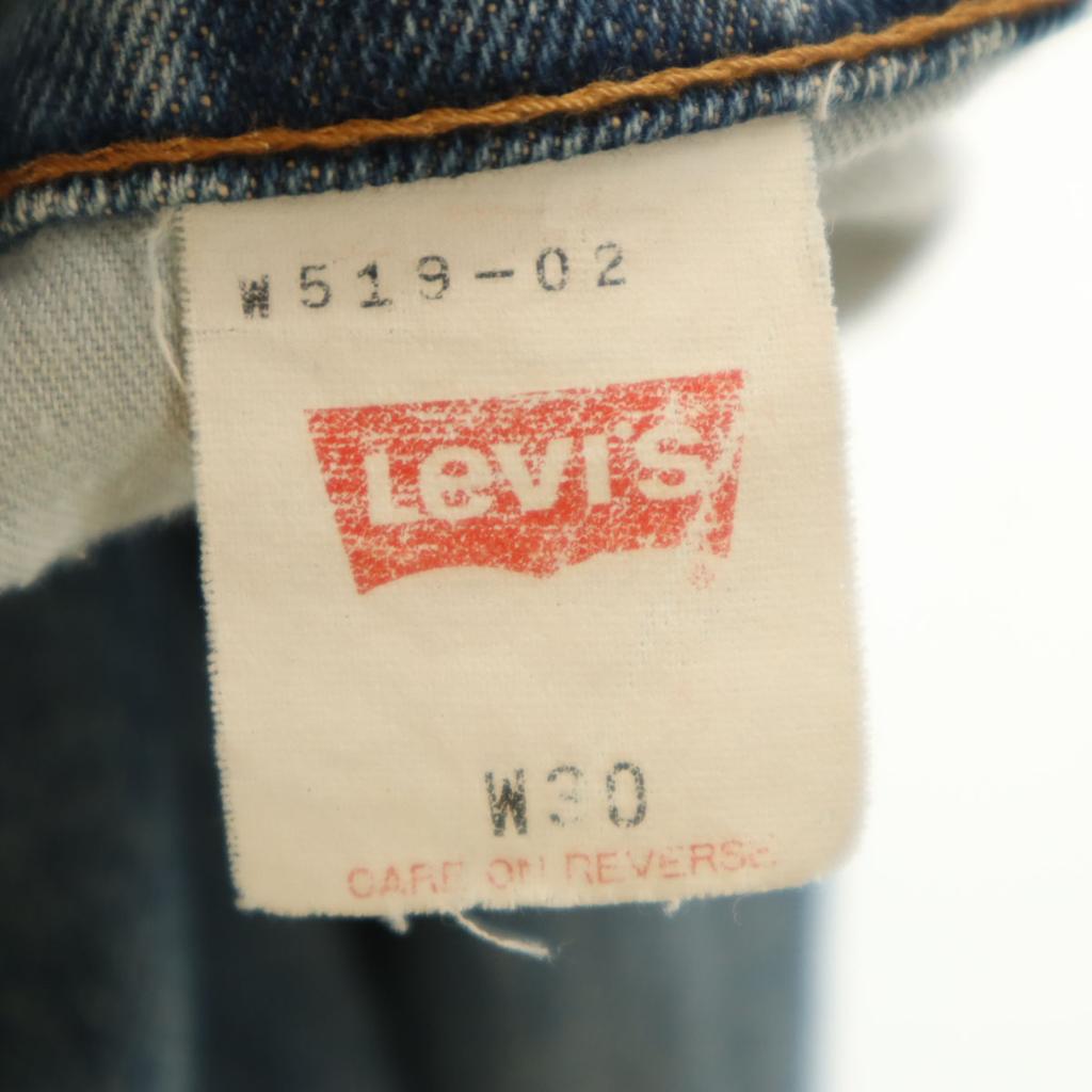 Levi's 90s 519 Made In Japan Old High Waist Denim Pants W30 Blue Jeans Women Used