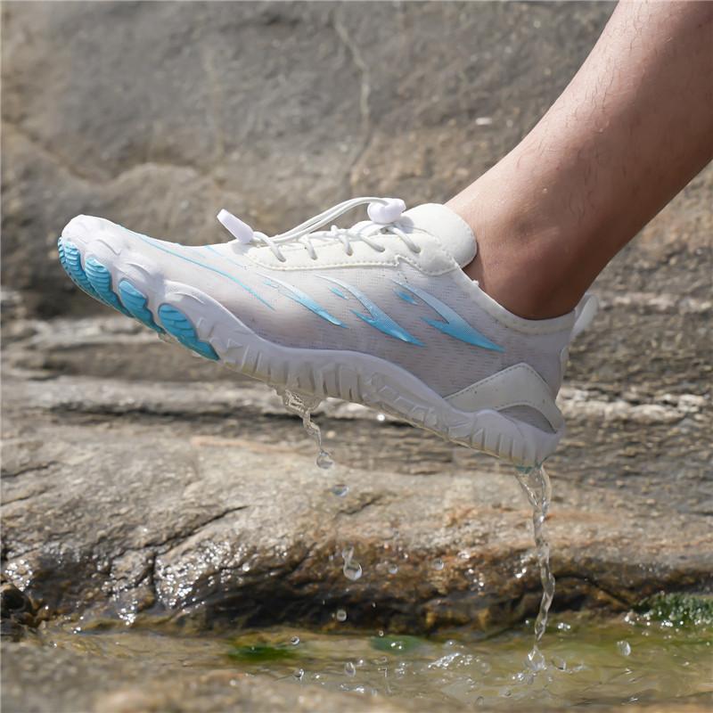 

Мужские и женские пары пляжные туфли для снорклинга путешествия рыбалка йога обувь для активного отдыха походная обувь 46 белый