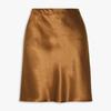 Women's Comfortable Elegant and Premium Acetate Satin Halter Skirt Spring Summer Elastic High Waist Solid Color Short Skirt Women's