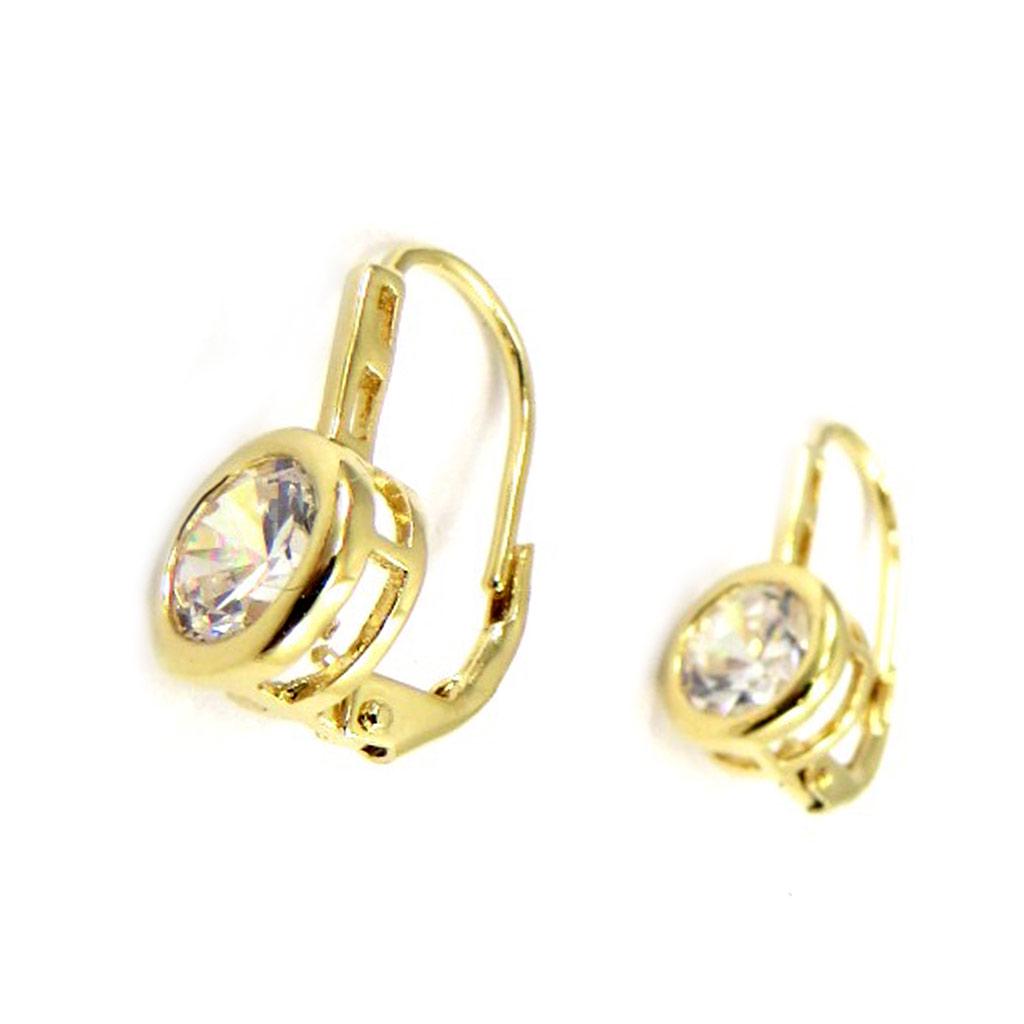 Les Trésors De Lily [L3034] - White Gold Plated 'Essential' Sleepers (9 Mm)