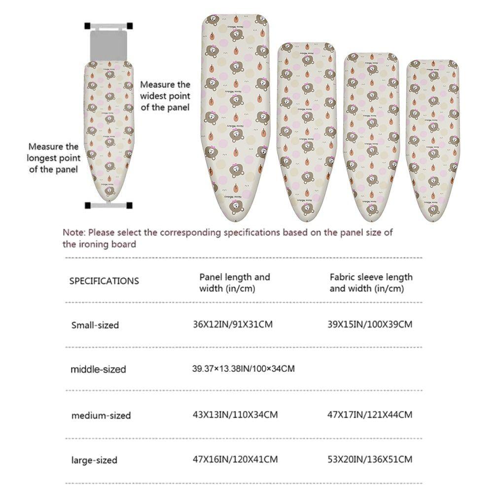 Zesílená látka na žehlicí prkno Univerzální potištěná polstrovaná nová podložka na žehlicí prkno