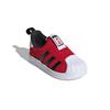 adidas Originals SUPERSTAR 360 Fleece Lined Breathable Low Top Skateboard Shoes Red Infant And Toddler FX4869