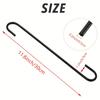 6pcs Extra Long S Shaped Heavy Duty Metal Hooks 30cm Iron Wall Hangers Plants Baskets Garden Bathroom Closet Kitchen Storage Organizing Tool