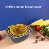 6X Drain Basket Washing Basin Storage Rack On Wheels Large Capacity Convenience Household Accessories Home Supplies