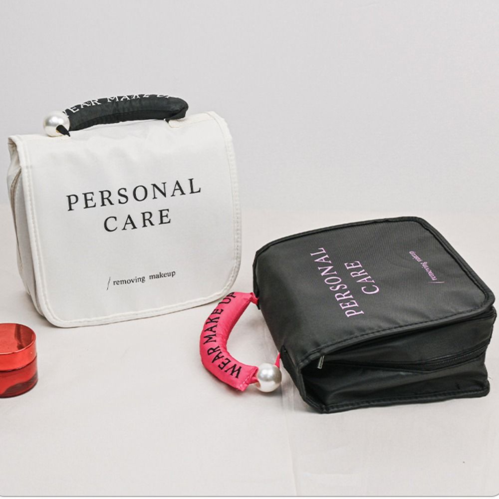 Foldable Hanging Toiletry Bag Portable Bathroom Storage Bag Travel Wash Bag Dry&Wet Separation