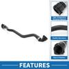 Radiator Hose No.17127576370 Radiator Coolant Water Hose for BMW X6 2008-2019 for BMW X5 2011-2018 Rubber Black