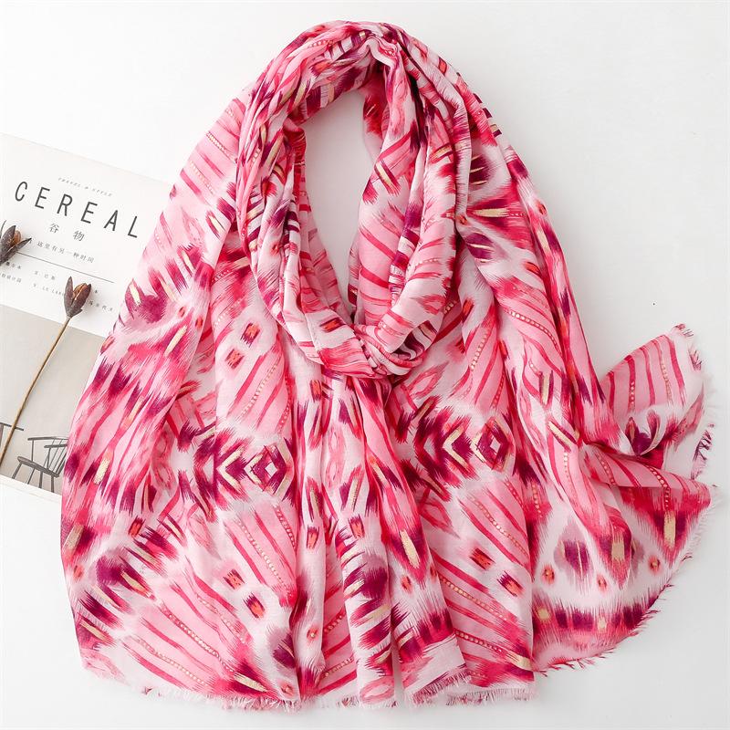 Luxury Bohemian Styles Women Scarf Summer Beach Shawl Cotton Linen Feeling Tassel Pashmina Muslim Hijab Wrap Viscose Turban