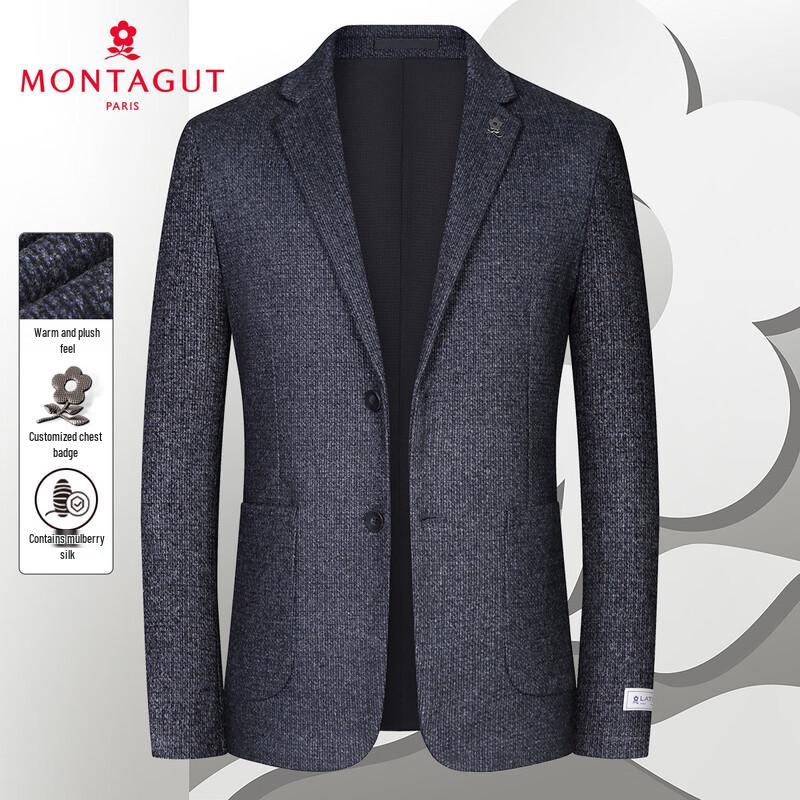 Мужской повседневный пиджак MONTAGUT из смесовой шелка и шерсти 54