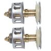 2Pcs Push Bounce Core Universal Bullets Pop Up Sink Stopper Drain Filter for Bathroom