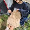 Student School Bag Men's Solid Color Backpack Women's Large Capacity Backpack