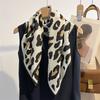New Women's Leopard Print Scarf, Female Beach Shawl, Headband-Style Scarf, Multi-Functional, 68x68cm