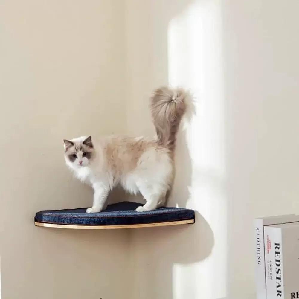 Cat Furniture Scratcher Hammock Hiding House Bridge Cat Climbing Shelves Cats Gym Playground Claw Grinding Toy