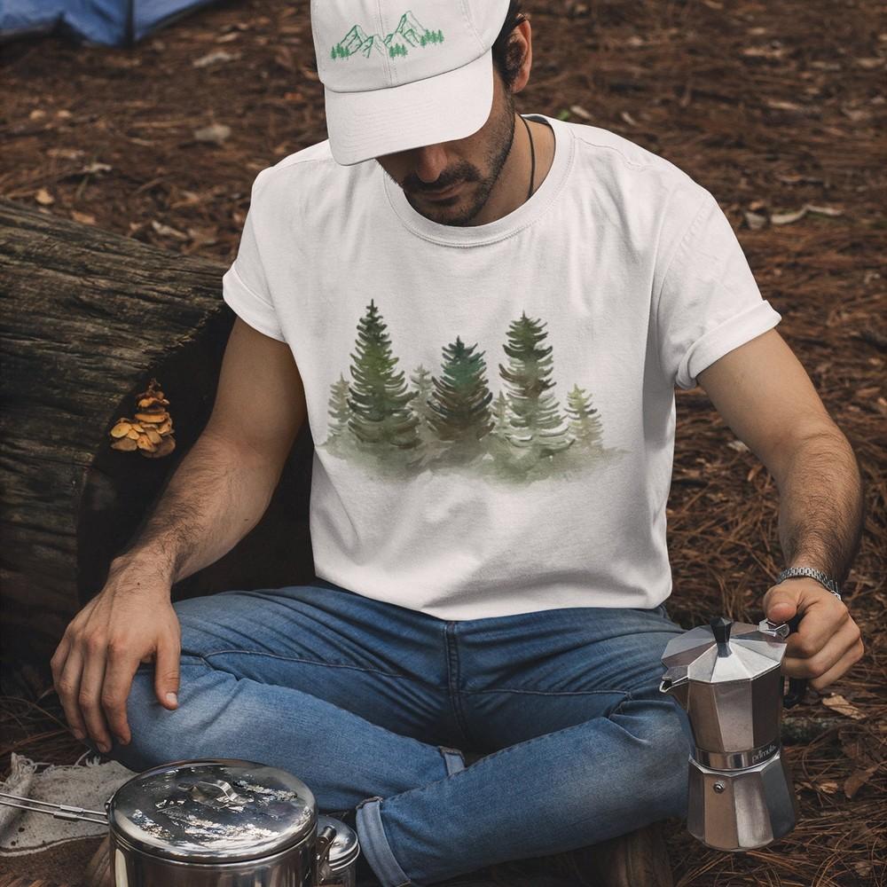 

3 Pine Tree Shirt - Pine Tree Tshirt for Men - Tree Line T Shirt for Birthday G Unisex T-Shirt XXL