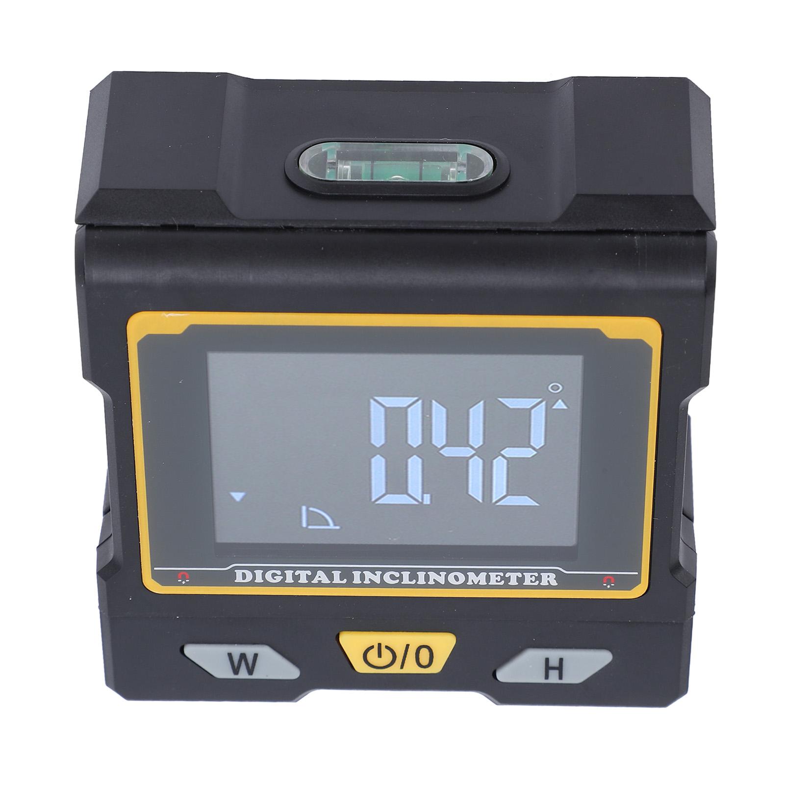 

Цифровой инклинометр с ЖК-дисплеем, точность 0,1 градуса, складной магнитный угломер с пузырьком