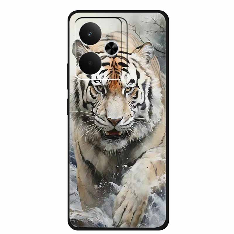 For Realme GT 7 T 7T Phone Case Fashion Photos Black Silicone Soft Back Cover Case For Realme GT 7T GT7 7 T Case GT7T Coque Capa
