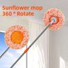 Freely Retractable Sunflower Mop Multi Functional Window Cleaner Dust Mop Car Washing