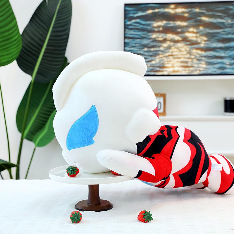 New Ultraman Tiga Doll Flying Ultraman Plush Toy Cartoon Doll Throw Pillow Gift