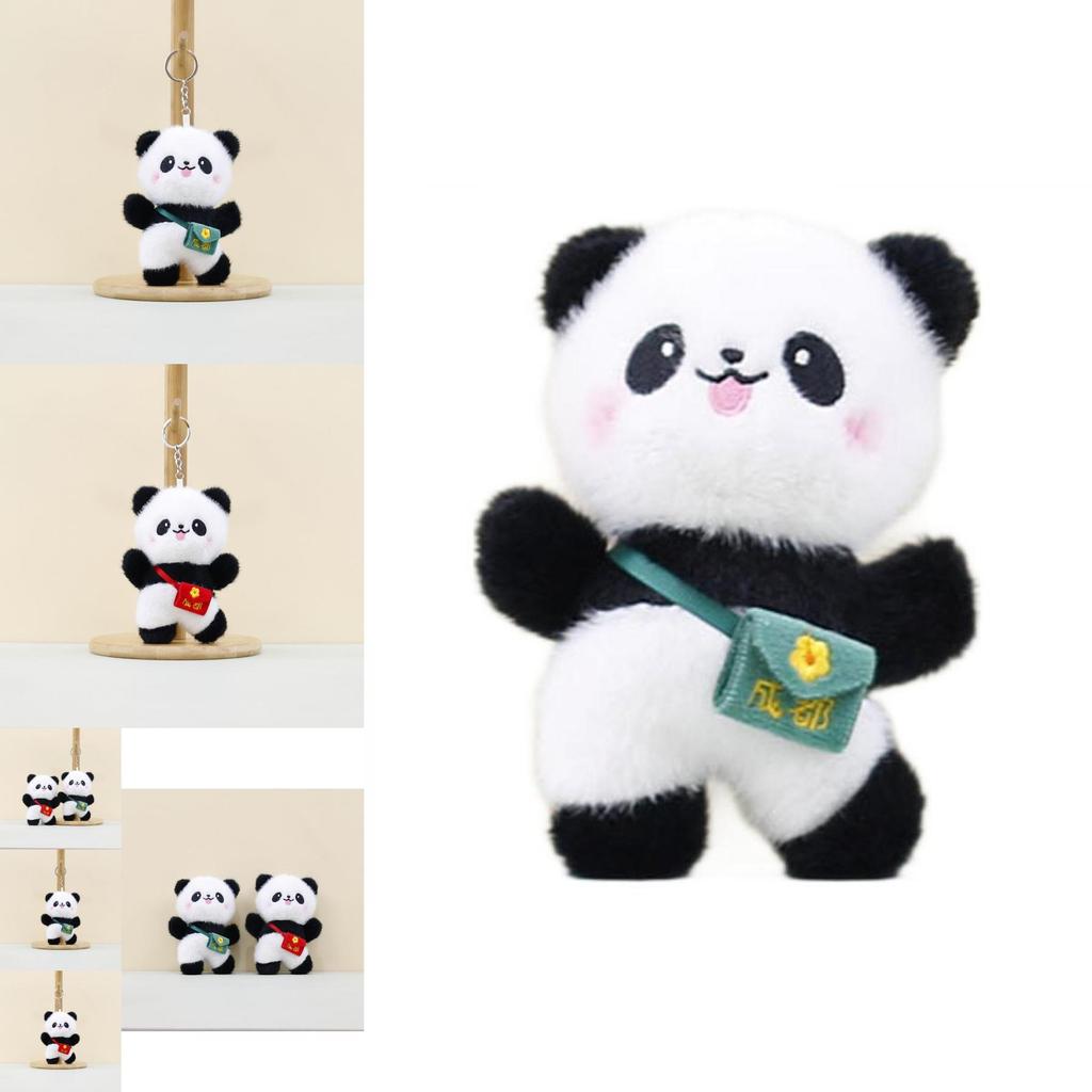 Charming Chengdu Panda Stuffed Animal Keychain Fluffy Plush Toy Perfect Gift For Collectors