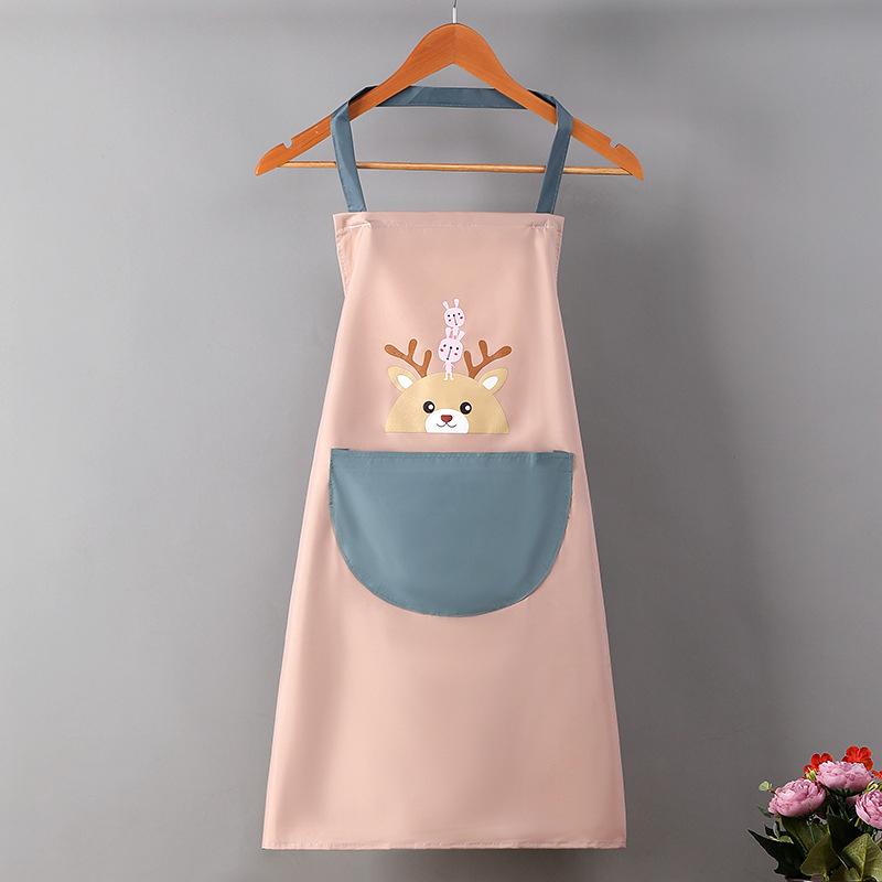 Hand-Wiping Kitchen Household Cooking Apron Oil-Proof Waterproof Men Women Adult Waist  Coffee Overalls Wipe Hand Apron