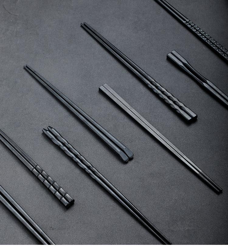 High-Temperature Resistant Non-Slip Japanese Alloy Chopsticks for Cooking & Sushi