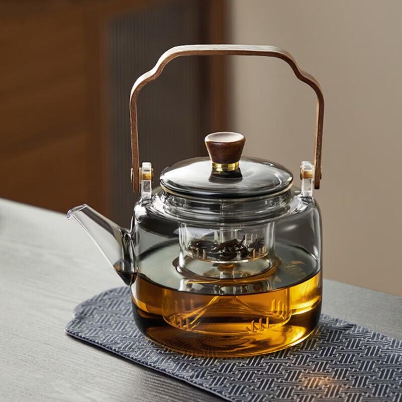 YIHUTEA Heat-Resistant Glass Teapot with Infuser