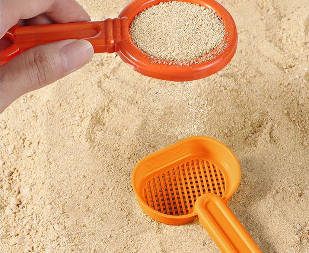 Kids' Beach Sand Toy Set: Car, Shovel, Hourglass, Bucket & More