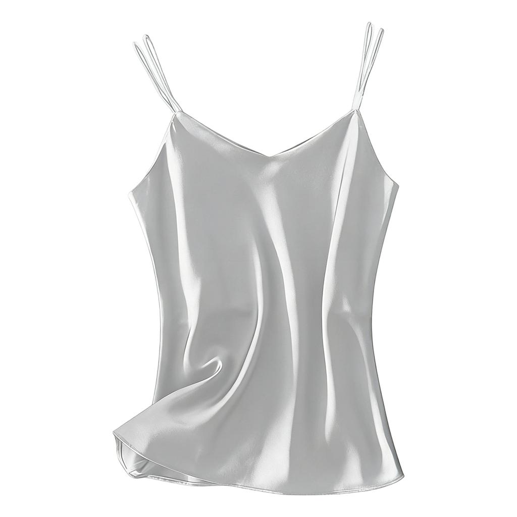 Camiseta sin mangas de cuello en V para mujer Blusa sin mangas Ropa interior