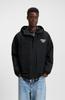 HUGO Winter Jacket Water-repellent Jacket with Hood and Logo Print - Style Bod2531 50548719 Black