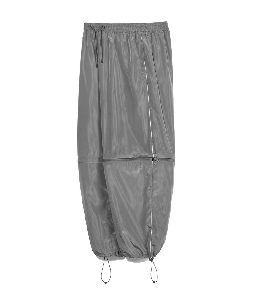 PHYSICAL DEPARTMENT 2-Way Piping Detachable Track Pants Gray