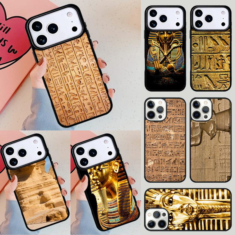 Egyptian Phone Case For iPhone 17 Air 14 15 13 12 Max Cover For Apple 14 15 16 16e 11 Pro Max Plus