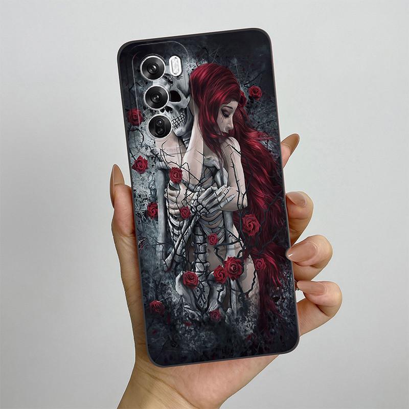 For OPPO Reno 12 CPH2625 Reno12 Pro Phone Case 12pro 5G CPH2629 Love Heart Silicone Soft Shockproof Back Cover Protective Shell