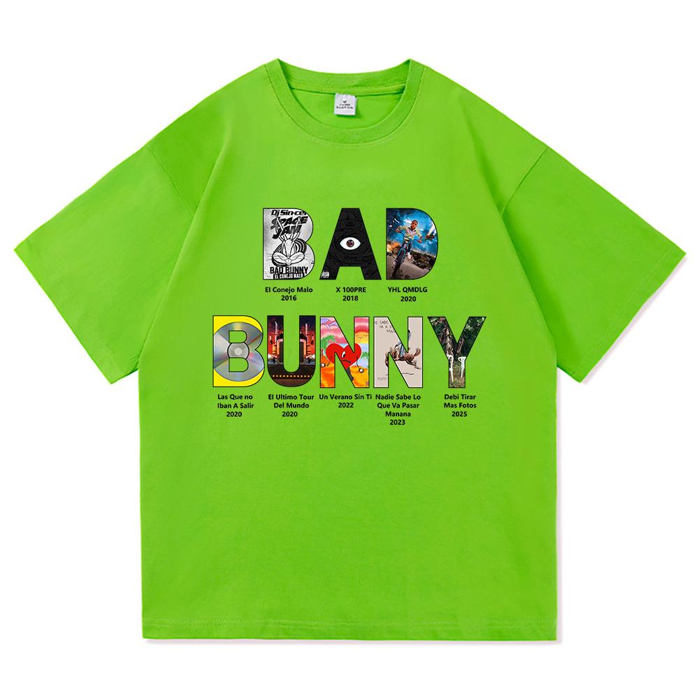 Bad Bunny T Shirt Fashion Unisex Vintage Debí Tirar Más Fotos New Album 2025 TShirt Unisex DeBÍ TiRAR MáS FOToS Cotton Tees Shirts