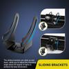 Staffa di Montaggio Staffa LED Barra Luminosa Staffa Scorrevoli 2 Anni di Garanzia,Nero