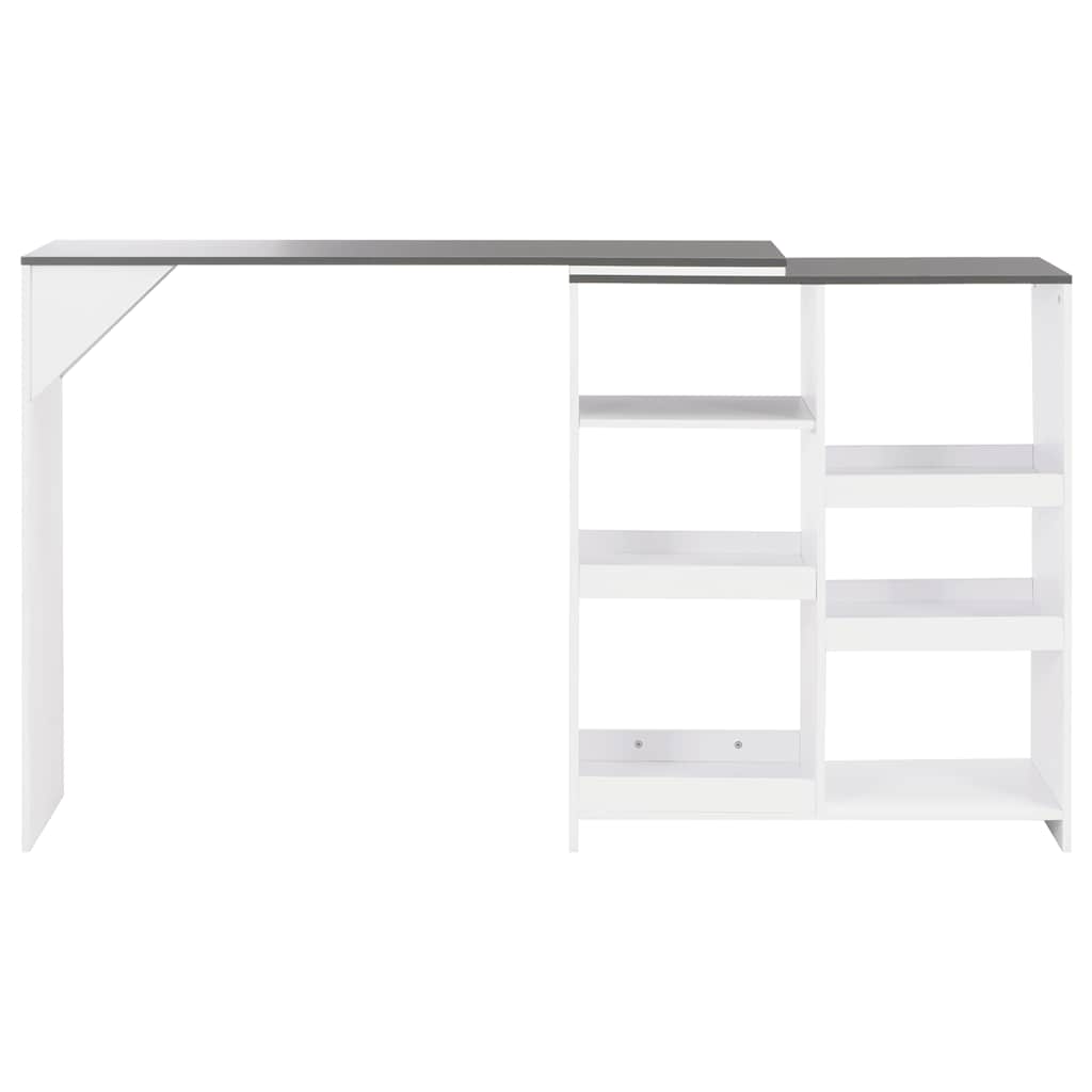 Adjustable Bar Table in White 138 x 39 x 110 cm