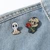 Cartoon Halloween Brooch Horror Movie Friday The 13th Jason Metal Oil Drop Badge Accessories Pin Xz3030xz3011-8