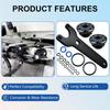Long Service Life Marine Hydraulic Steering Seal Kit With Corrosion Resistant Aluminum Housing And 16 O Rings