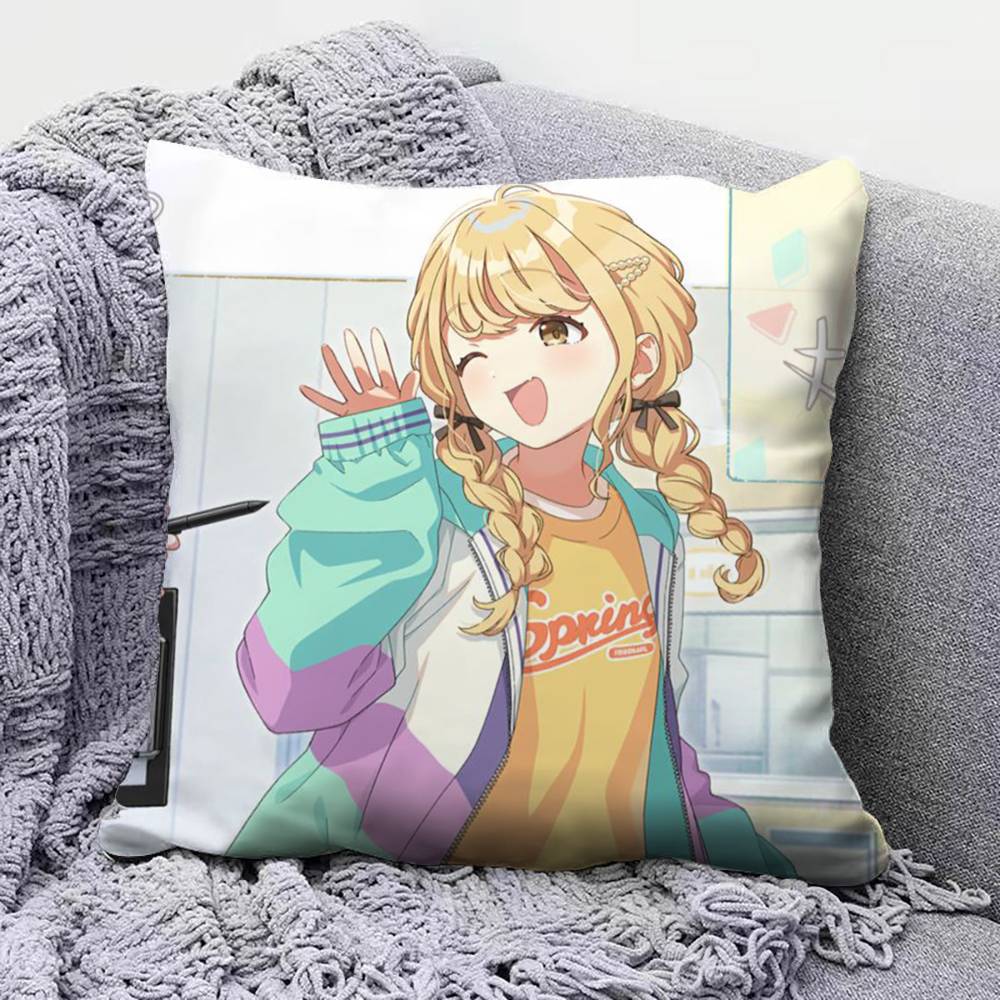 Fujita Kotone Cute Anime GGirl  Pillow Covers Home Sofa Cushion Covers and Aecorative Custom