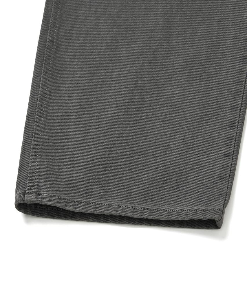 NAKEDBLOOD E.R Solid Wash Wide Denim Pants Grey