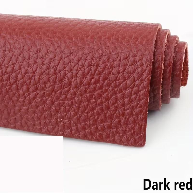 20 color head layer cowhide genuine leather material 1.5mm thickness lychee pattern genuine cowhide handmade DIY headboard sofa