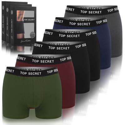 Cotton Underwear, Men’s Boxer Briefs, 6-Pack, Assorted Colors