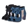 Fashion 2025 Summer New Fashion Cool Boots Hollow Bow Womens Sandals Rear Zipper Fish Mouth Womens Shoes Large Size Cool Boots 35-43