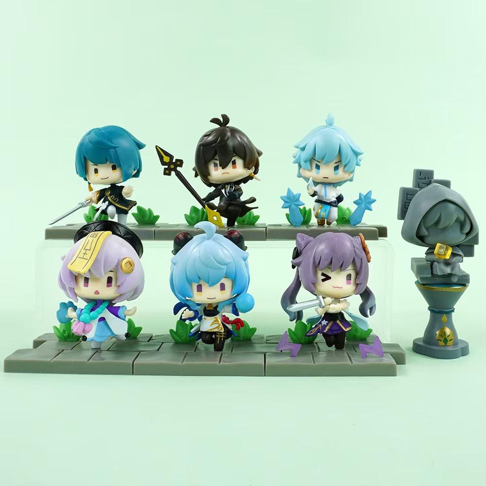 Genshin Impact Figure Game Battlefield Heroism Kawaii Emergency Food Paimon Figurines Collectible Model Toys Doll Kid‘s GIft