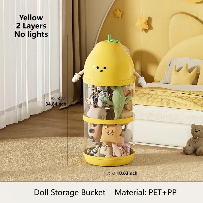 Doll Storage Box Display Box Storage Bucket Display Rack Toy Storage Box Doll Display Box Collect Organizer Cube Storage Box