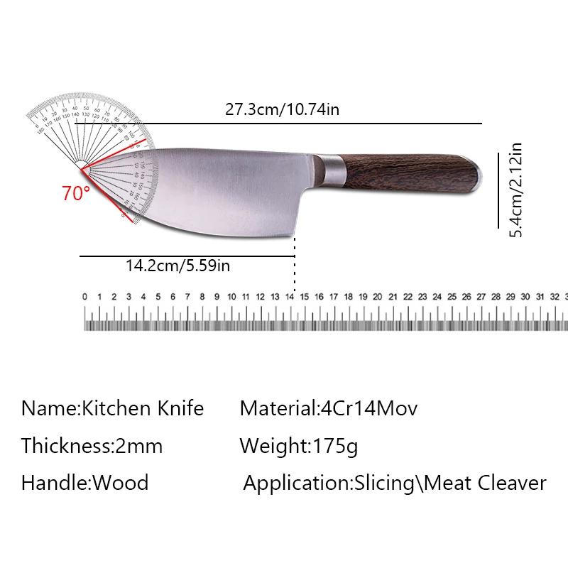 4Cr14Mov Stainless Steel Kitchen Knife Peeling Knives Meat Cleaver Sushi Knife Vegetable Fruit Cutter